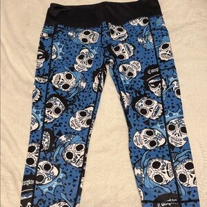 Constantly Varied Gear (CVG) Capri Leggings - Blue and Black - XXL